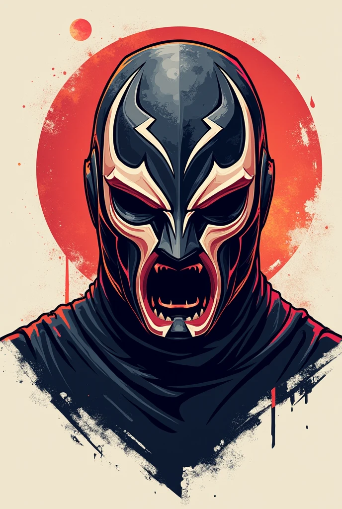 ((ultra intricate details, glossy, smooth, comic style, airbrushed)), terrifying evil wizard with a detailed monstrous Festima mask, (intricately detailed evil mask:1.3), burning eyes, (body portrait:1.3), intricately embroidered robes, terrifying, dark, evil castle on a stormy night, blood red fiery sunset, lightening, rain, casting a spell, (glowing magic background, corrupted spiraling geometry background, cool vibrant crystalline fractures background:0.9), detailed background, (red black amber crimson orange ocher color palette