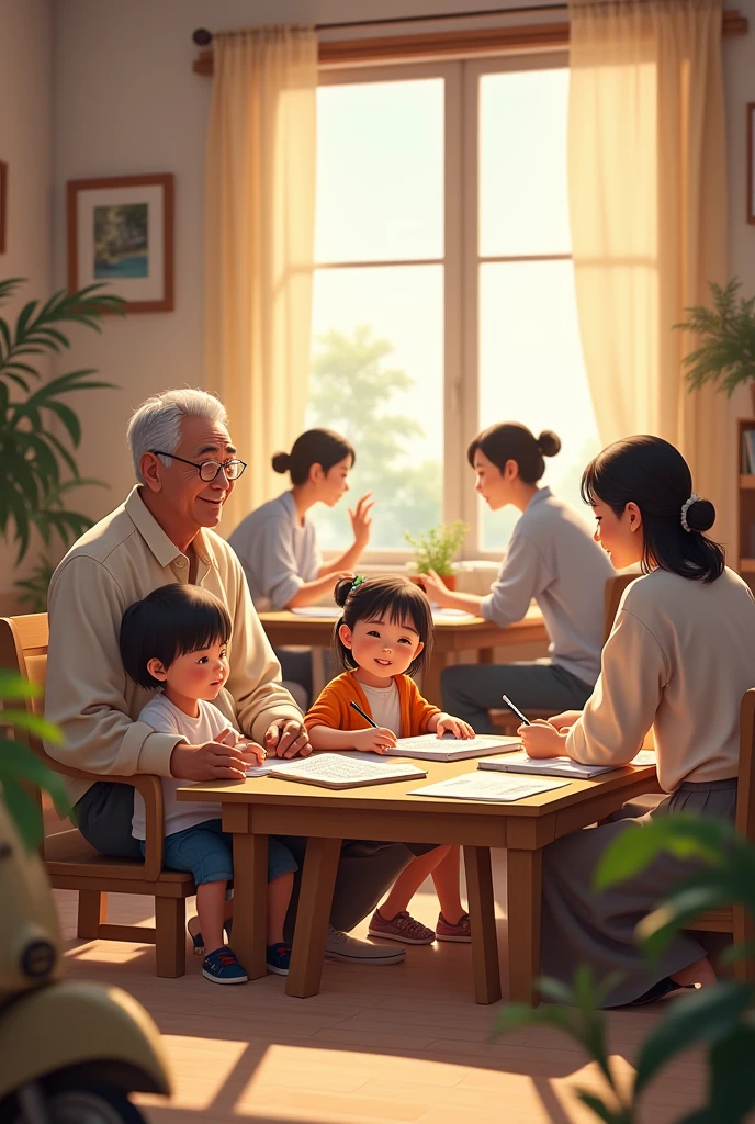 Back to School" theme, showcasing students of all ages as they prepare for the new academic year. Participants are encouraged to capture the range of emotions, activities, and settings associated with this period.Old man,yong women,children,poor boy,teachers