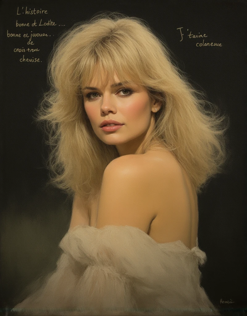 A vintage image of a 18 year old woman on a playboy magazine cover, (very skinny:1.5), big breasts,(skinny waist:1.6), 60s style brown hair, ((60s image)), ((60s magazine)), 60s aestethic, ((high quality)), sunkissed skin, seductive look,(bunny ears on head),((60s maid outfit)),(sexy maid outfit),((posing inside)), ((cute tall face)), ((playboy cover)), ((60s magazine cover)), playboy magazine, Head, Texture,