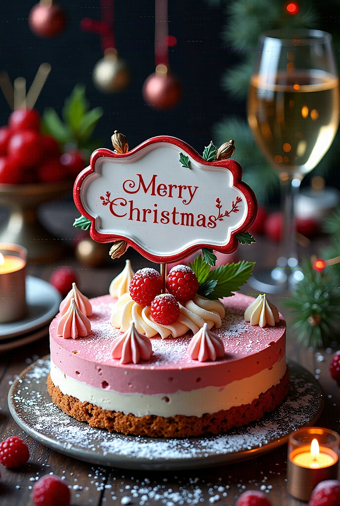 article, " Merry Christmas", message plate into a special cake , On a special cake, Looks very delicious , anniversary with a , ABM, ARW,