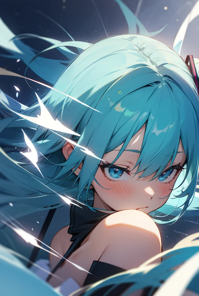 anime girl Surrounding substances