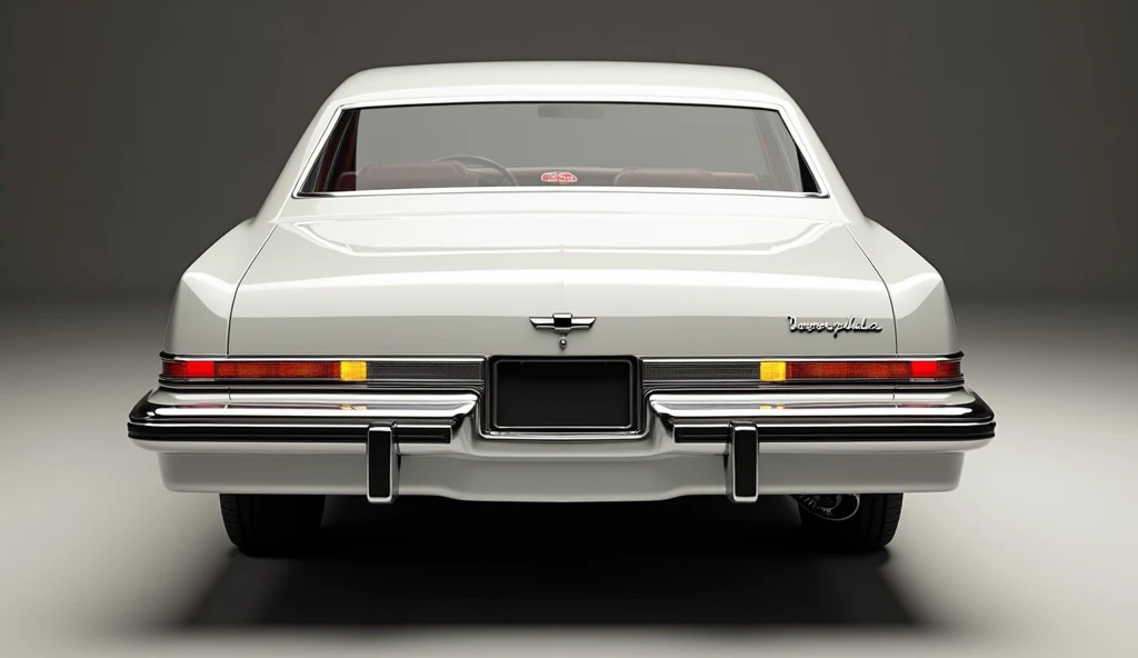 Create a 3d render car design ( back ) end of (1980 Chevrolet lmpala ...