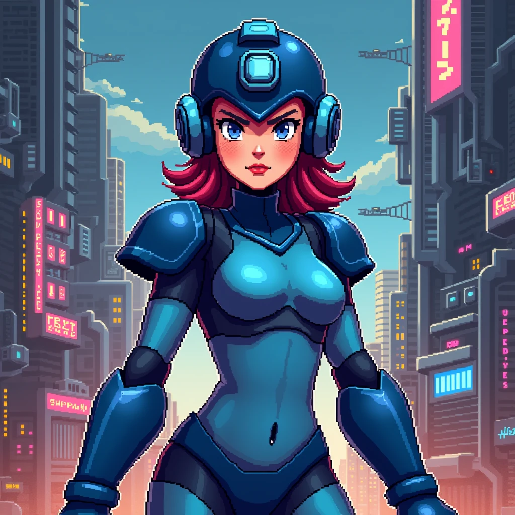 (masterpiece, top quality, best quality), pixel,pixel art,1women,small bosom,cleavage,moto gp helmet,helmet full face,full body