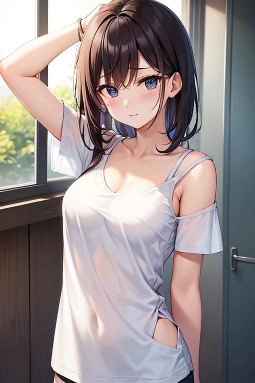 Rikka body, rikka takarada, Black Hair, blue eyes, Long Hair, orange Scrunchie, Scrunchie, wrist Scrunchie,Off-the-shoulder sleeveless dress,Bare shoulders,Bare neck,Bare arms,bare clavicle,Long skirt,sneakers,Baseball hats,happy smile, smile, Open your mouth,Short braided hair,whole bodyがイラストに入るように,
break outdoors, Coastal Road,In town,
break looking at viewer,whole body, (Cowboy Shot:1.5),
break (masterpiece:1.2), highest quality, High resolution, unity 8k wallpaper, (figure:0.8), (Beautiful fine details:1.6), Highly detailed face, Perfect lighting, Highly detailed CG, (Perfect hands, Perfect Anatomy),