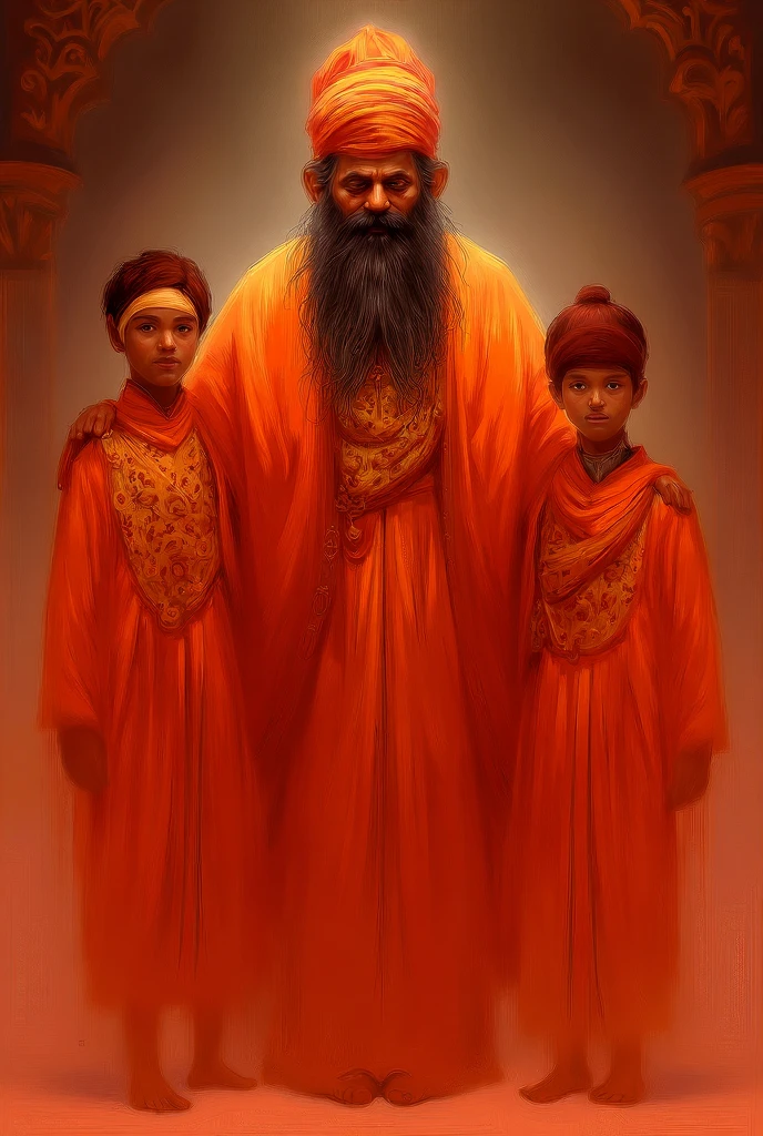  Guru govind ki image with her 2 son - SeaArt AI Motiv 