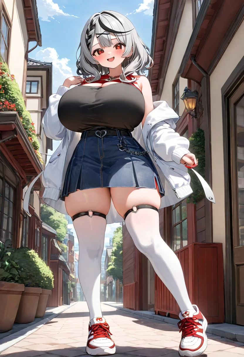 (masterpiece, Highest quality:1.2), alone, One girl, 幼いchildのゴールドシップ, pillbox hat,White Dress、Long skirt、Long sleeve、Knee-high socks、Horse tail,、grassland、Nature、blush、smile、(Huge breasts:1.4)、Bra shows through over clothes、Transparent clothes、Clothes are see-through、Stand with your knees bent、、Kindergarteners、、6 years old、、の小さな体、Masturbation、See-through underwear、Look to the side、Low - Angle、Clothes get wet、Panty wedgie、is see-through