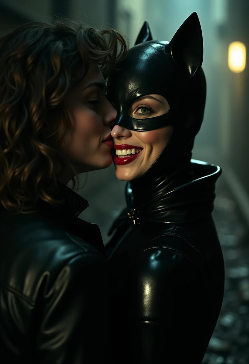 Batgirl making love with Batman, (( eyes closed)), 4k, , (HD) ((the photo is from differents views ))