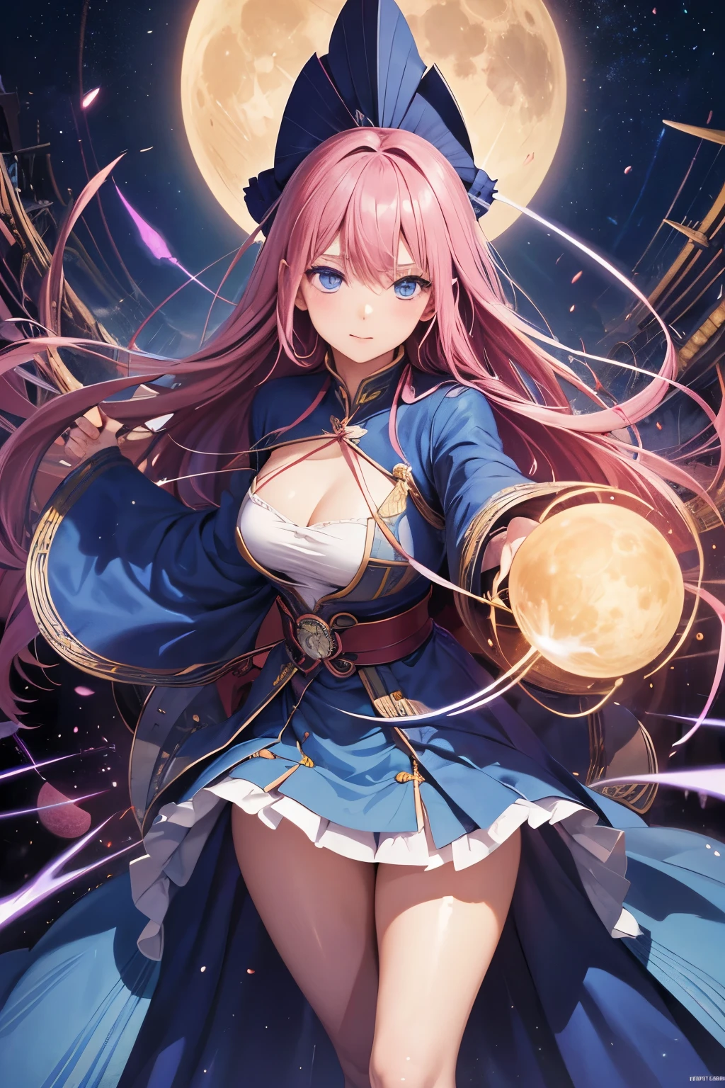 Outrageous resolution、hight resolution、(​masterpiece:1.4)、ultra-detailliert、stele、Seen from above、kosmos、Planktonic、Pink World、erotick、Erotic --v 6