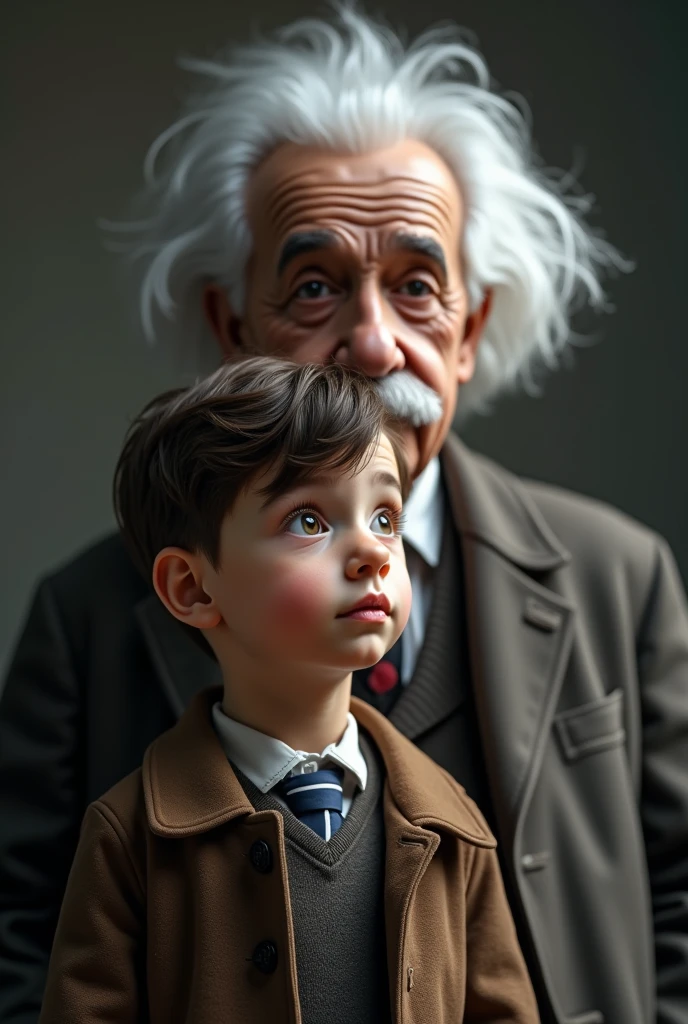 photo of albert estein big with albert estein baby