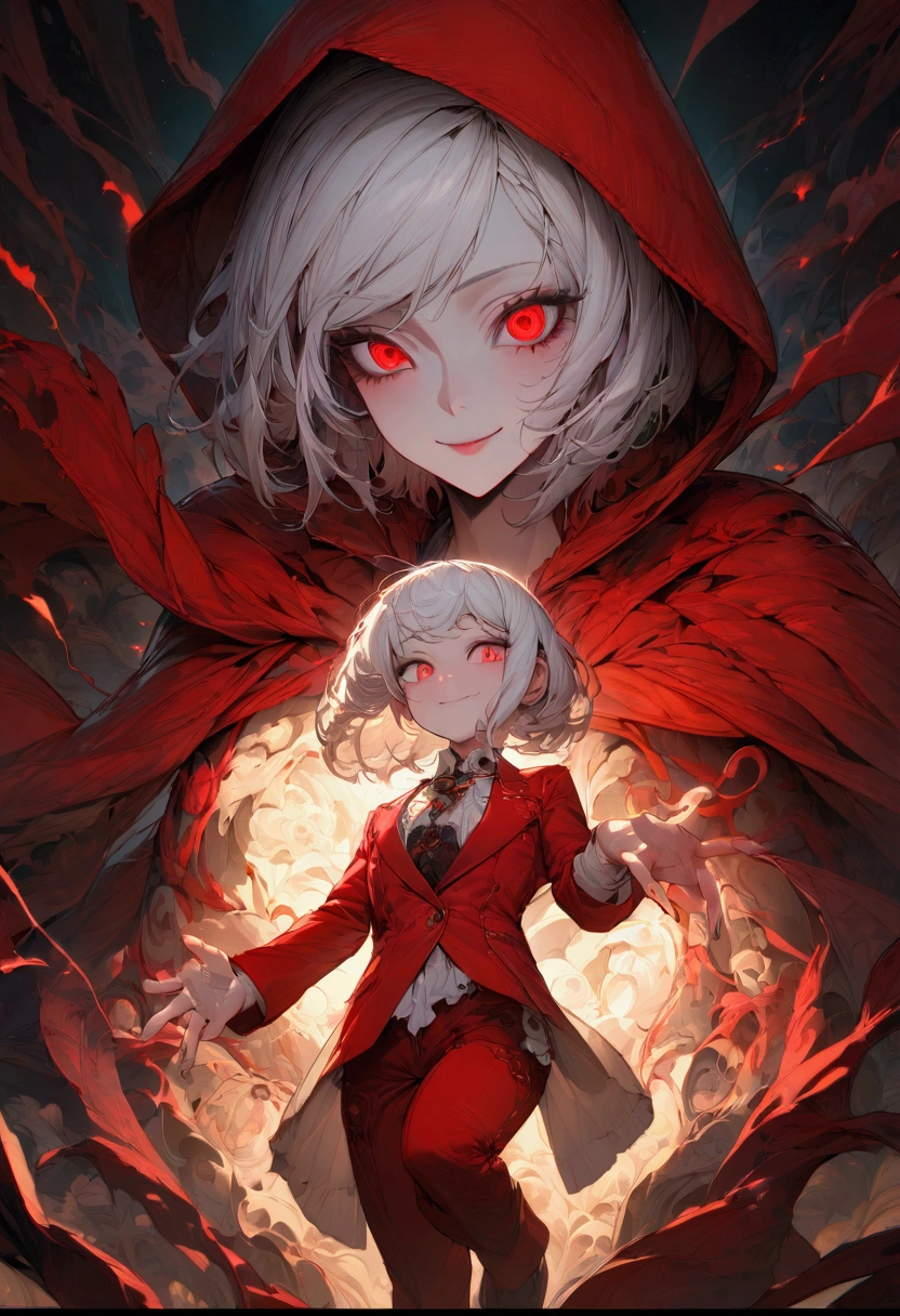 Evil Little red rding hood kild wolf  horror nightmear 