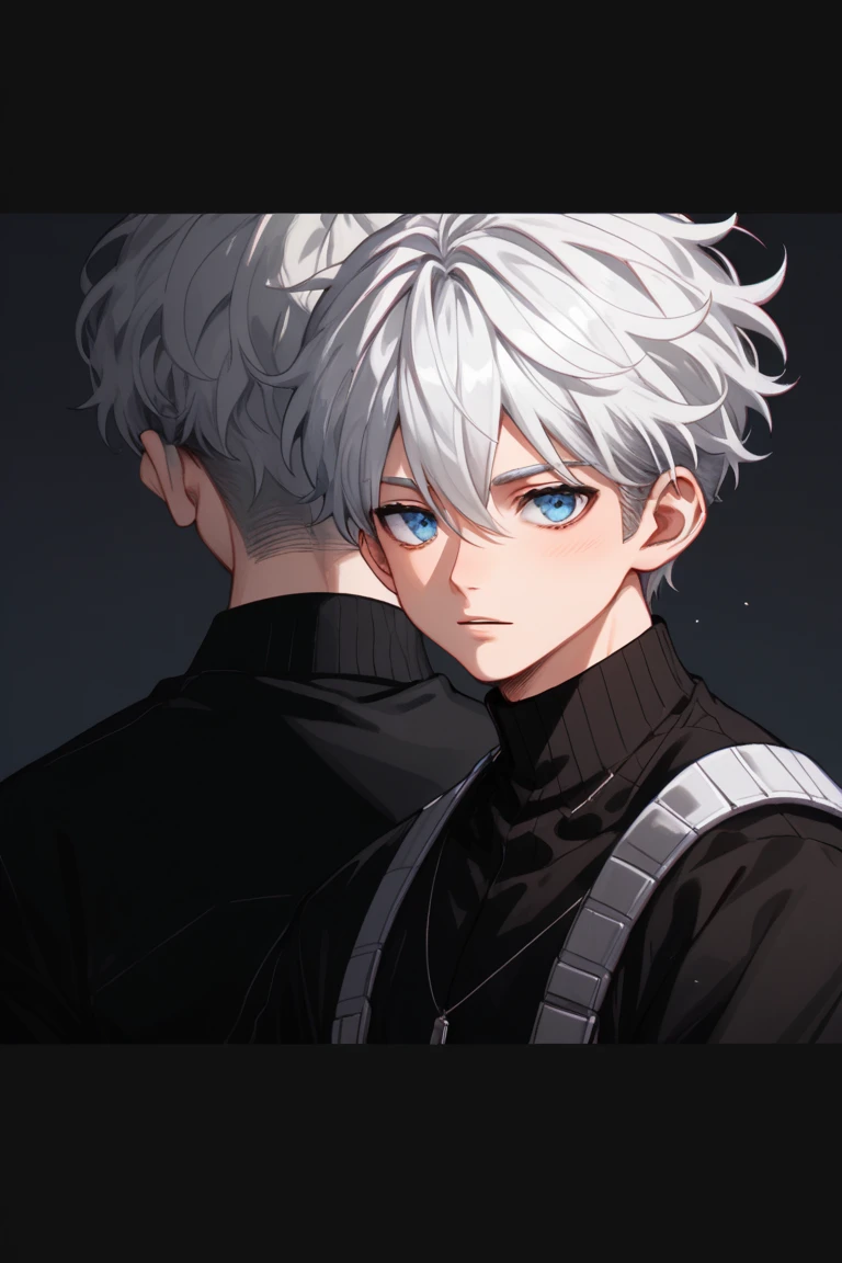  imagem
1
a close up of a person with white hair and blue eyes, killua zoldyck black hair, tall anime guy with blue eyes, he has dark grey hairs, nagito komaeda, white haired, male anime character, silver eyes full body, anime handsome man, killua zoldyck portrait, trigger anime artstyle, white-haired