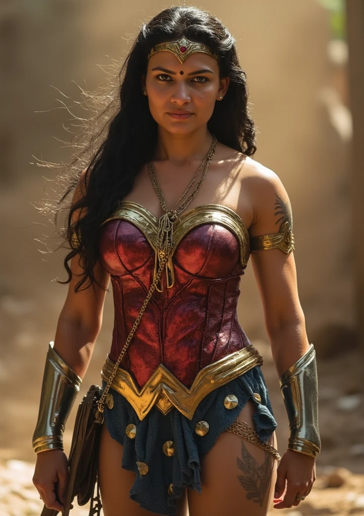 Resmi under the mantle of the Amazonian warrior Wonder Woman long black hair Superman Man Of Steel Movie Diaema Wonder Woman on her forehead 