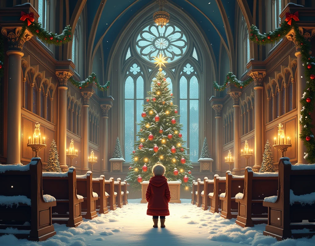 Christmas stained glass