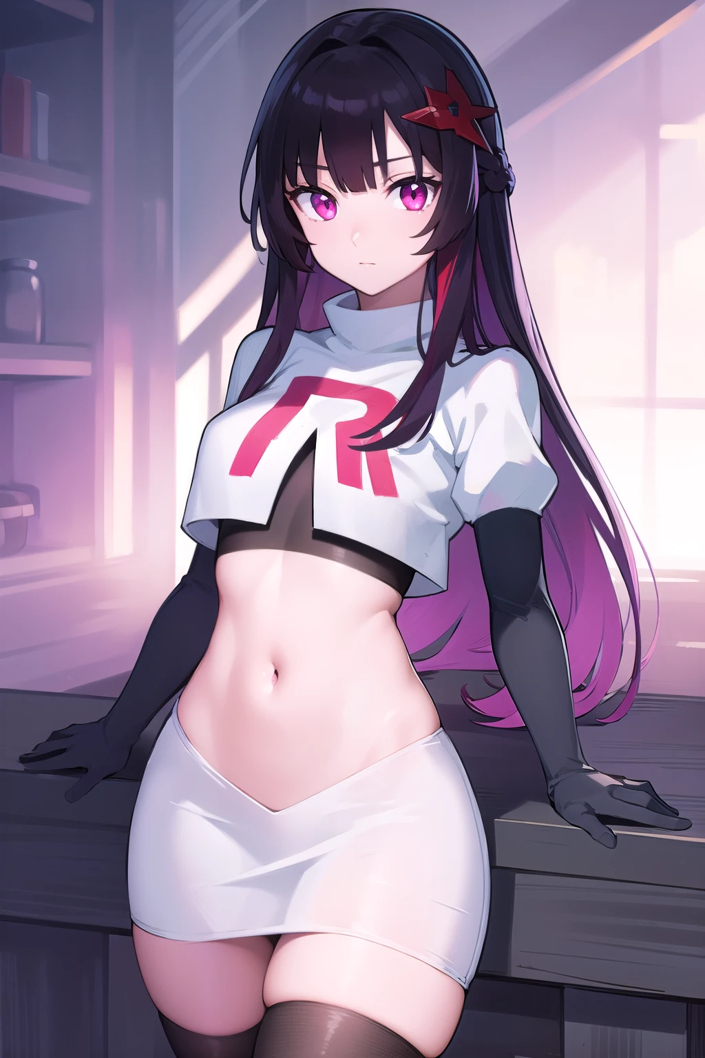 Perspective,rich colours, A high resolution, Anatomically correct,(MagazineCover:1.7),((Wuxia magazine cover:1.4)),(Cartoon comics:1.4),(Original:1.2),tmasterpiece,best qualityer,8K raw data,16k,Beautiful clean face,full bodyesbian,1girll, 独奏, White polo shirt, White sneakers, tennis wear, white mini-skirt, tmasterpiece, Best quality at best, realisticlying, ultra - detailed, (shiny skins, perspired:1.4), absurderes, looking at viewert, with short black hair, with brown eye,slenderness,Dynamic light and shadow,A high resolution,Sharp focus,depth of fields,The eyes are delicate,Sharp pupils,pupil realistic,(Bigchest:1.6),(Thigh thick:1.0),exteriors,Skysky