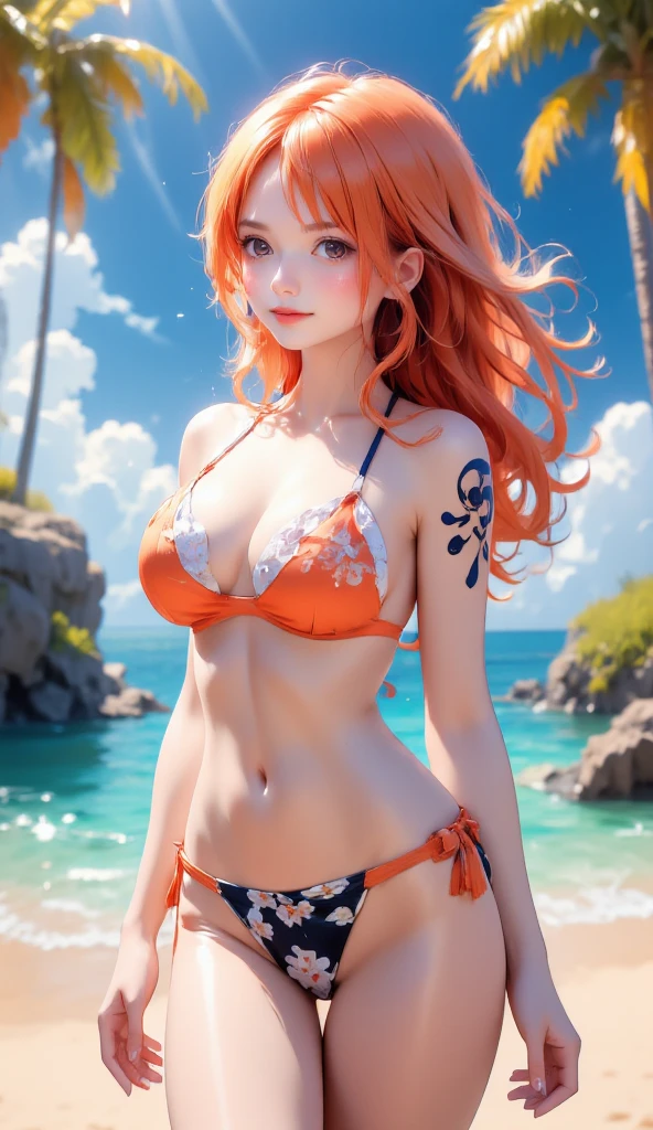  Ultra detailed, Female goddess, a beautiful red haired, nude woman flying over lake at night, Black bat wings, . yellow orange glow around body.  dynamic lighting, Exposed Breasts, Ethereal lighting ,beautypinupart, 1girl, red pubic hair.