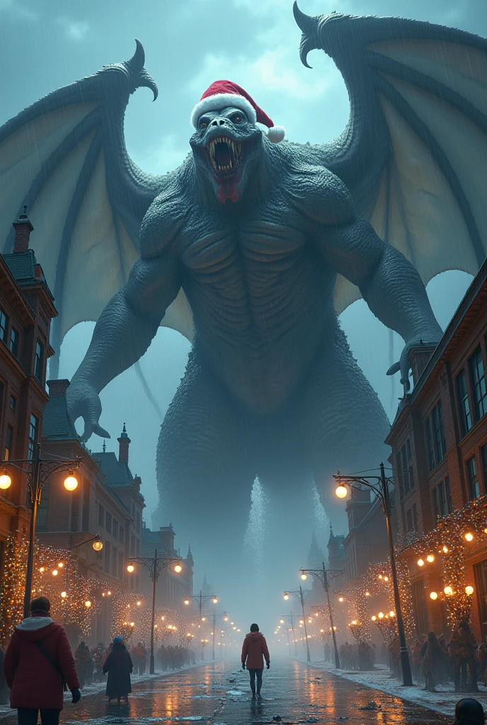 (Professional 3D rendering : 1.3) of the (reality : 1.3) of the plus belle photo artistique du monde, un gigantesque whole body (giant monster Tiamat expressing fierce agitation, great location, grand and cluttered environment), rendu individuel en 8k whole body, action scene, very dark lighting, strong shadows, Detailed face, Details, (ALIVE, realistic grid image, realism, impressive, sombre, net, 8k), , (complexity : 1.4), in decline, (avec un haut degré de Details : 1.4), digital illustration, represented in octan, Art station, artistic concept, seeds, sharpness, illustration, artistic germs, (loïsh: 0.23), WLOP Ilya Kuvshinov, and Greg Rutkowski and Alphonse Mucha Merci, (global light, studio lighting, Volumetric light), Heavy rain, seeds flottantes, negative character, fantasy, OUR, whole body, ((Dark background and old town : 1.3)), CGSesociedade, Art station
