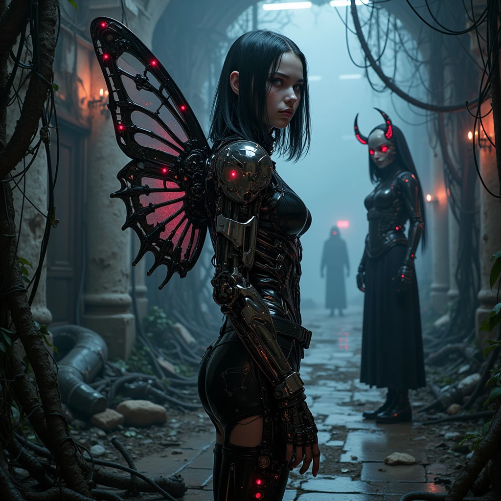 <lora:more_details:0.6>, <lora:epiCRealismHelper:1>, a photograph of bea \(pokemon\) as an 18 year old symmetrical Swedish female composition of human and bat but not human ears and cyborg open face helmet, (holding sci-fi laser rifle), intricate and gothic skin tight full body suit with hooded cloak and red and black leggings, hyperrealistic, (((steampunk, gothic, sci-fi, retro-future))), (full body:1.4), (symmetrical steampunk cyborg bat membrane wings:1.5), by Evan Ayres and Tyler Edlin Art, Deviant Art, high quality photography, Canon EOS R3, extremely detailed, otherworldly hues, intricate costumes, steampunk creatures, steampunk props, lavish details, embellished architecture, moonlight, cinematic composition, (night:1.5), (night time:1.5), horizon in background, pale skin, green eyes, blonde hair and green highlights, outside, standing, alluring pose, (skull as moon:1.5), (steampunk beach:1.4),, <lora:more_details:0.6>, <lora:GPTS6 Hella-sthetic_424353:1>,<lora:S12 v4.2 NAI_208163:1>, <lora:epiCRealismHelper:1>, a photograph of bea \(pokemon\) as an 18 year old female composition of human and rabbit but not human ears and cyborg open face helmet, (holding sci-fi laser rifle), intricate and gothic skin tight full body suit with hooded cloak and red and black leggings, hyperrealistic, (((steampunk, gothic, sci-fi, retro-future))), (full body:1.4), by Evan Ayres and Tyler Edlin Art, Deviant Art, high quality photography, Canon EOS R3, extremely detailed, otherworldly hues, intricate costumes, steampunk creatures, steampunk props, lavish details, embellished architecture, moonlight, cinematic composition, (night), (night time:1.4), horizon in background, pale skin, green eyes, blonde hair and green highlights, outside, skull as moon:1.5, (steampunk town pier:1.4),