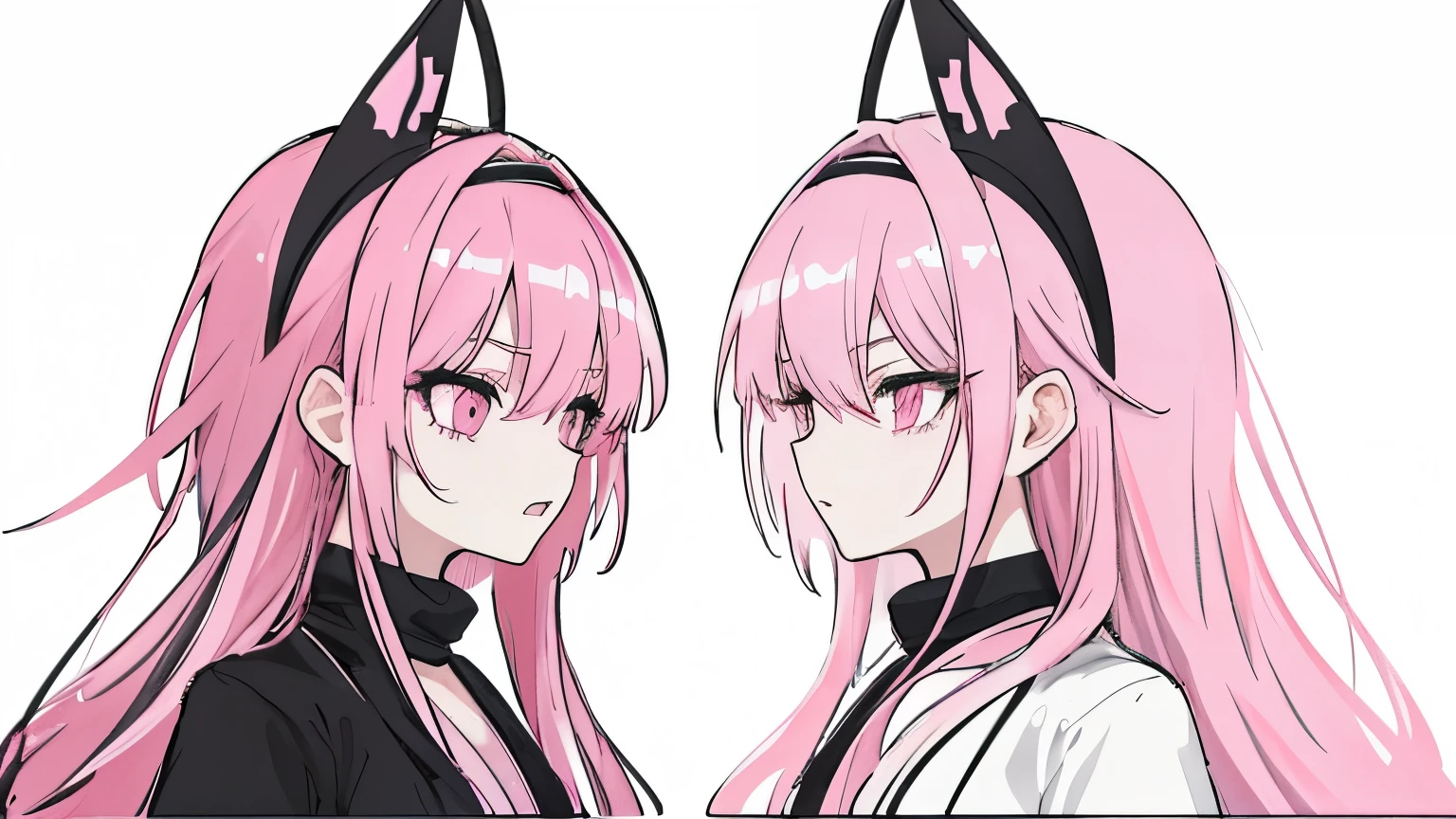 (back view,cartoon style:1.2),Comic style,cute anime emoji pack,with cute anime face,back view --auto