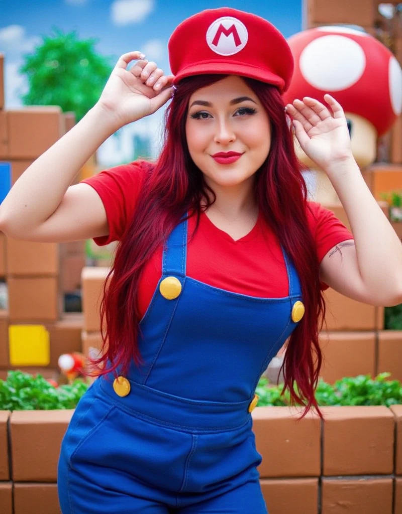 Diana Zambrozuski, Mario Bros cosplay, 