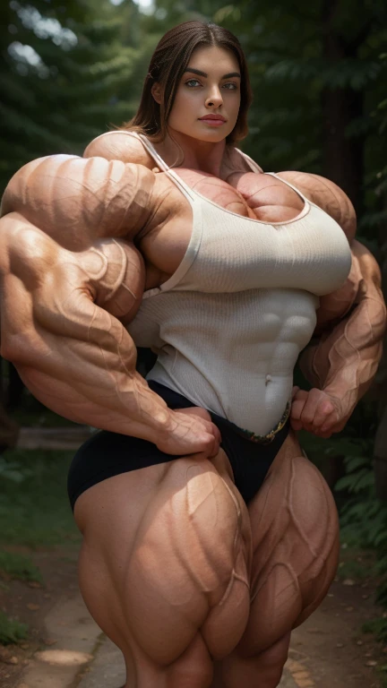 (beautiful girl:1.25), (megan fox:1.25), (large fake breasts:1.25), (young naked bodybuilder girl:1.25), seductive face, mouth wide open carnage style, long red hair, perfect muscular body, super skinny legs, sissy, femboy, (full body view:1.25),