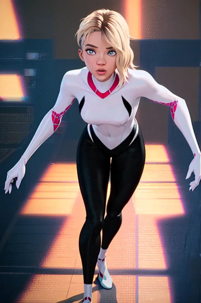 Gwen Stacy completely naked with big breasts