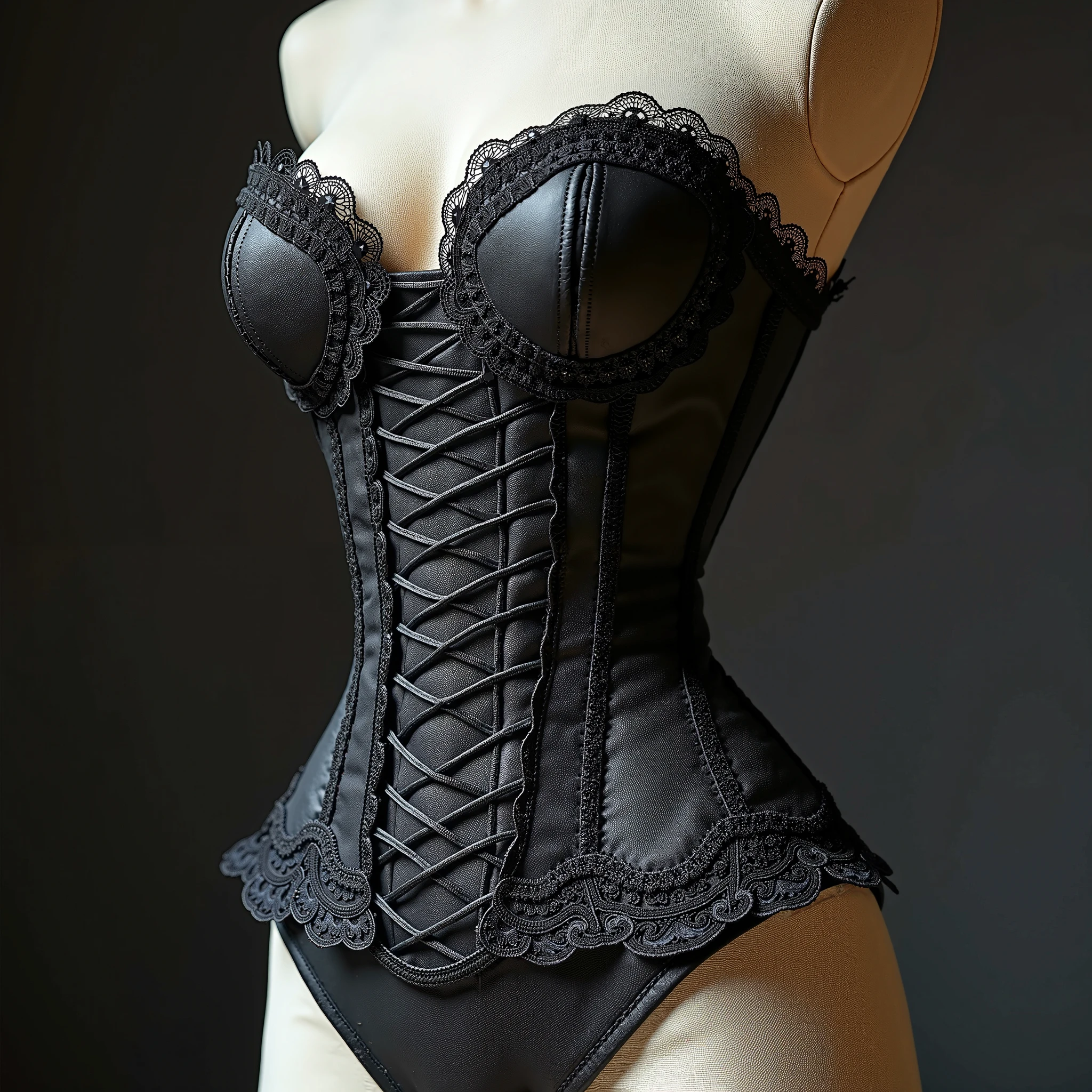 The corset is removed