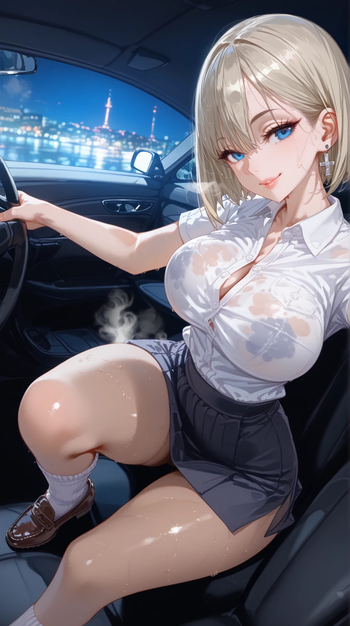 Cinematic lighting、Highest quality、Photo taken from outside a public telephone、Girl in a public phone、(Kitagawa.marin)See-through panties、high school girl、Leg spread、orgasm、Torn 、Sweaty、Sweat、Sex、Putting a man&#39;s penis into a vagina、fuck、Putting dick in vagina、Insert、nsfw、Rubbing huge breasts、