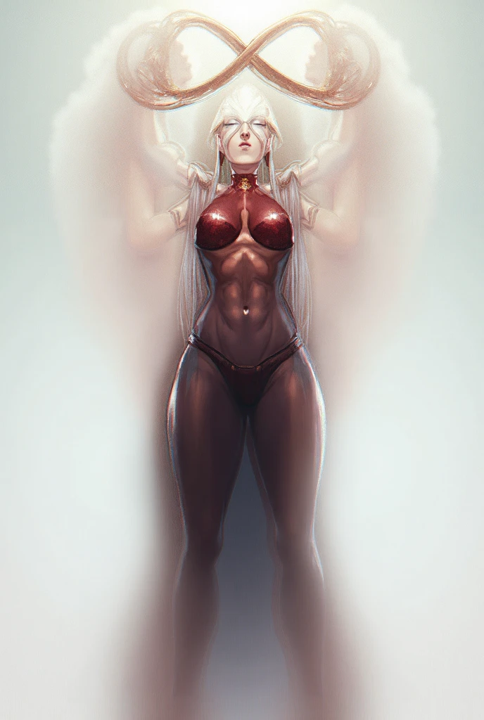 ((masterpiece)),(((best quality))),((character design sheet)), illustration,1woman, environment Scene change,  muscular, white skin, white legs, thick legs, white devil horns, scribbles and marks, fire, ((detailed face:1.1)), rough sketches, pose too, blonde and white color palette, 8k,16k, (simple background, light background: 1.3)