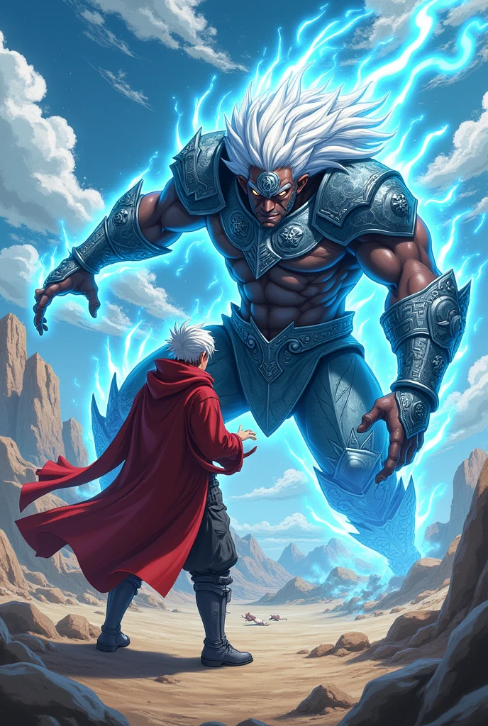 In the epic battle scene of Castlevania: Lords of the Shadows, imagine the formidable confrontation between Gabriel Belmont and the fearsome Titan atop the ancient mountaintop. Lightning crackles in the stormy sky as they engage in a legendary confrontation, Leurs pouvoirs entrent en collision avec une force qui fait trembler la terre. The Titan's colossal fists collide with Gabriel's enchanted whip, tandis que le paysage tremble sous leur lutte titanesque.