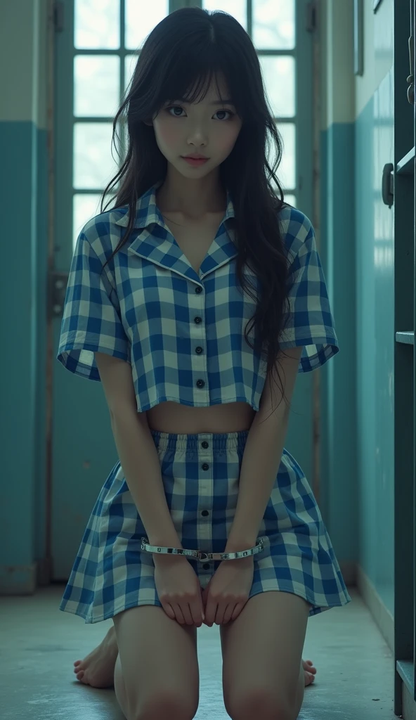 (32K:1.9, Highest quality, masterpiece, Ultra-high resolution, Professional random angle camera work:1.5, Highly detailed skin and face textures:1.4), Always accurate, Very detailed, ((2 Japanese wife, Busty on the verge of collapse, Cooking in the kitchen:1.6, The morning light illuminates the hut, Wearing only a gingham apron, naked.:1.7, Incredibly slim body:1.5, areola is not visible)), Small face, Fair skin, elegant, sense of cleanliness, Vegetable cutting pose, (Big eyes that exude beautiful eroticism:0.4, A shy smile:1.0, I love you with all my heart:0.8, Please open your mouth a little, lipstick, Feel the beautiful eroticism:0.9), (Wet dark brown messy hair), Earrings, necklace, bracelet, (romantic, artistic, mysterious), Object of admiration, original, dramatic, Innovative, charm, Heartful, Fancy, sense of openness, special, exciting, Extreme, Tilt, sense of loss, sorrow, Expression of sorrow, (((The charm of youth, Feminine charm)))