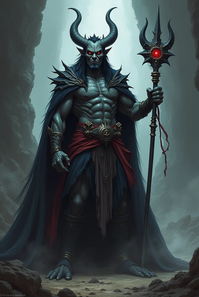 (photorealism:1.2), necromancer, arms outstretched, staff, greatsword, Epic Pose, bald head, crazy eyes, shark teeth, smile
