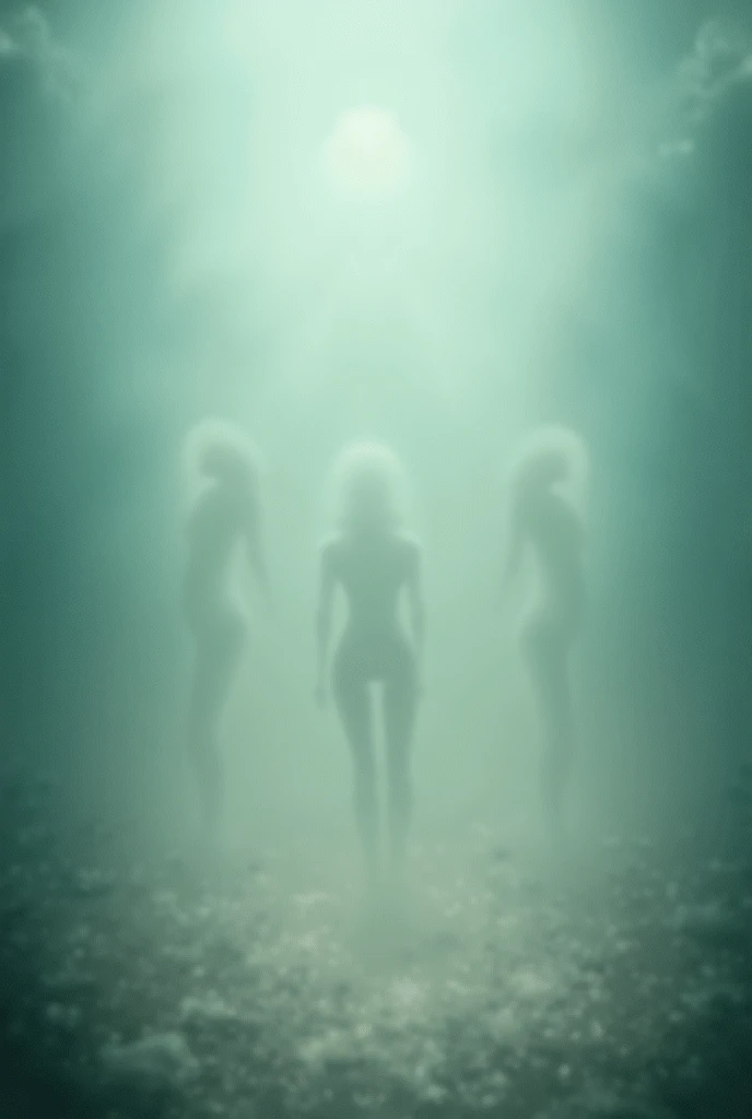 there are three people standing next to each other in a pool, alexa grace, alana fletcher, dark setting, cory chase, bottom angle, accompany cory chase, unknown location, heavy vignette!, lianna, full scene shot, accompanying cory chase, cory chase as an atlantean, blonde, full product shot, portrait shot, by Lena Alexander, by Dan Frazier