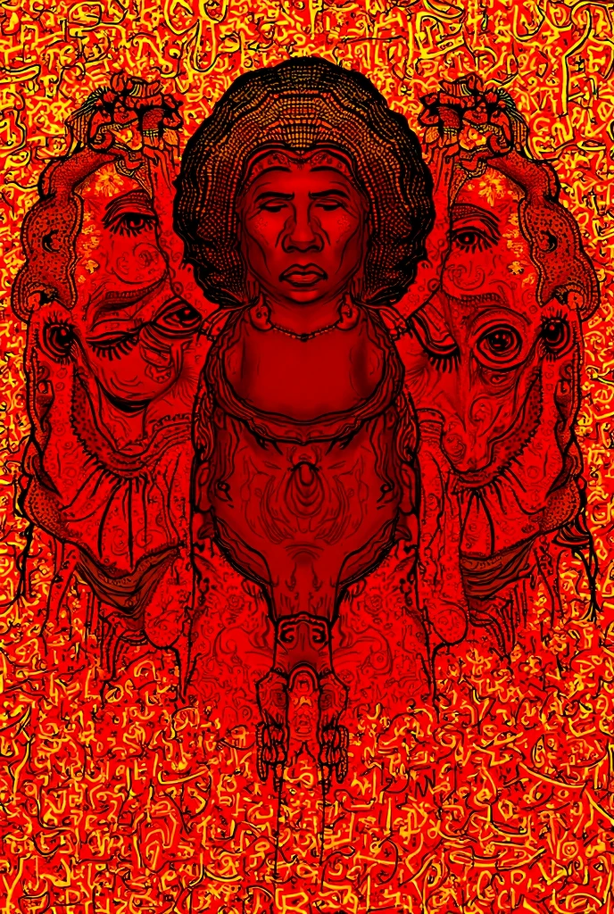 Blood red room, Flashing white TV screen, BUDDHA STATUE, cabelos preto e longos, with hair dishevelled, Cover one eye and face, Bright red eyes, Wearing a white transparent robe, Looming full breasts,liquor,Devil, reaching out her hands,Straighten your body, Red nails are exposed, Pinch the camera, hyper HD, Anatomically correct, Textured skin, Super detail, High details, High quality, A high resolution, 8K, hyper HD, Anatomically correct, Textured skin, Super detail, High details, High quality, Best quality, 8K,Leishnampo,Room 2,Horror
