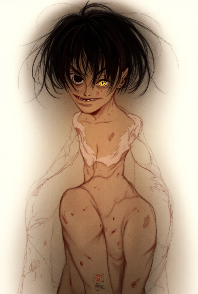 Three headed naked asui