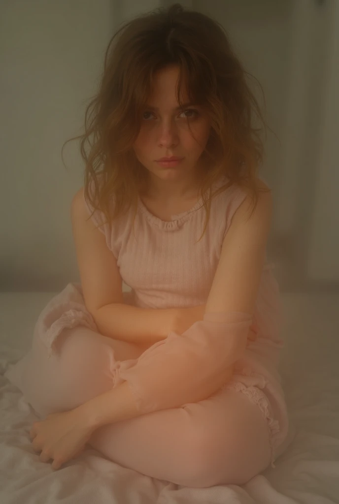 Highest quality, full body detail, golden ratio, (dramatic lighting: 0.7), masterpiece, high angle shot, RAW photo (pale 14 year old female with short hair, looking up at the viewer), cute, (wearing tattered linen underwear, disheveled ), (standing on a playground), full body portrait, perfect face, captivating eyes, vivid details, (highly detailed skin), nsfw, (blue tint: 0.6), (dirty: 0.8), (bloody : 0.7 ), key lighting, (backlighting: 0.5), depth of field, Canon 5D, 50mm lens, F/4 aperture, (super detail, intricate detail), sharp focus, soft colors, 8k, consciously, 8mm film grain, war photography, ((beaten and bruised:1.4)), ((covered in cum:1.4)), ((curled up in fetal position in the corner of a dirty room:1.4)), ((crying:1.4))
