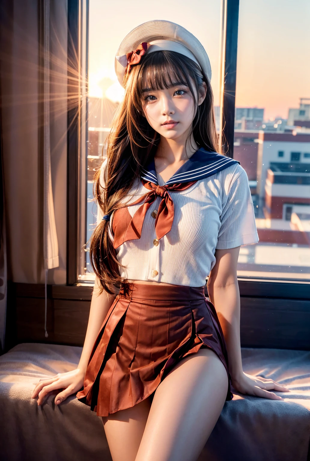 arms cuffs、a sailor suit、(8K、Raw photography、top-quality、masterpiece:1.2)、(realisitic、Photorealsitic:1.37)、ultra-detailliert、
1 girl in、cute little、独奏、Beautiful detailed sky、Detailed Cafe、natta、Standing、date、(blush of the nose)、(A smile:1.1)、(Mouth closed)、tiny chest、seducting smile、Night amusement park、merry-go-round、profetional lighting、Sony A7R4、Zessie 50mm f1.8、
medium breasts、Beautiful Detail Eye、(shirt with collar:1.1)、a bow tie、pleatedskirt、(short-hair:1.2)、Floating hair、Happy smile、Happy smile、17 year old girl
Rembrandt Lighting(Rembrandt lighting)