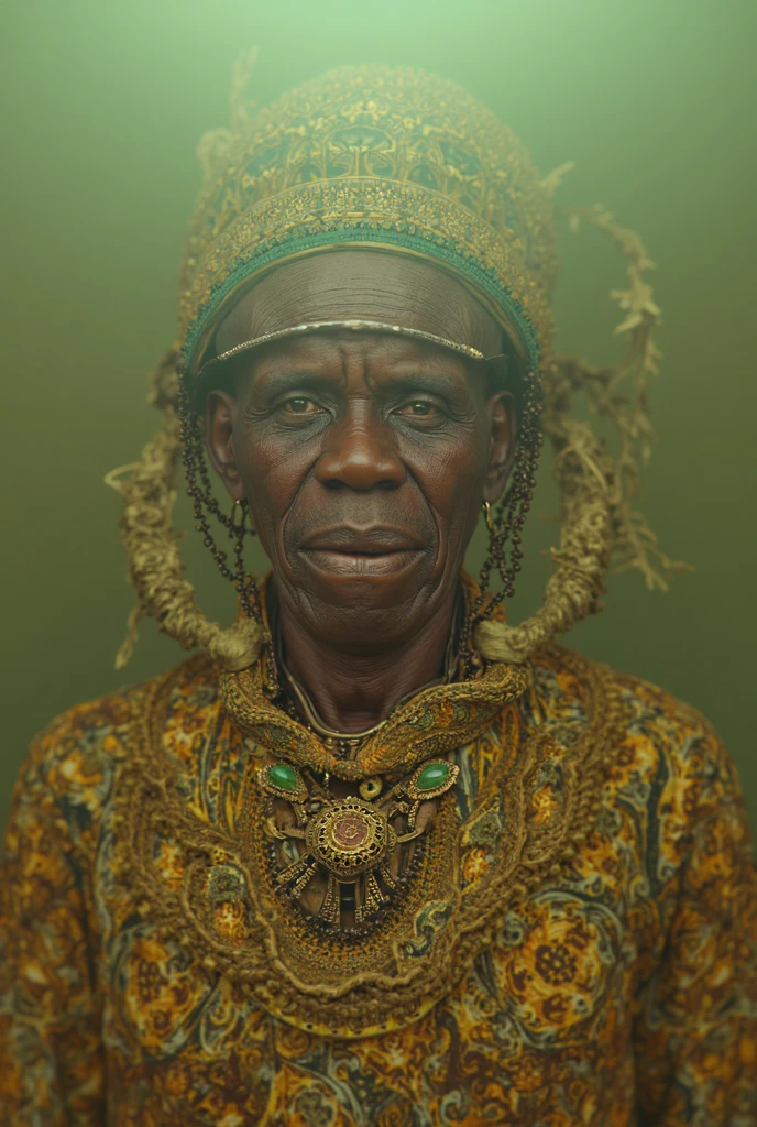 Cheerful Chimpanzee Head ((Shaman)),((meditative state),,Shaman, elegant chimpanzee, hair with details, with Indian headdress on head, ((meditating)) many colorful feathers, colored feathers, facing the camera, detail: dense tropical foliage, highly detailed intricate, ((masterpiece)), ultra hyperrealistic, masterpiece