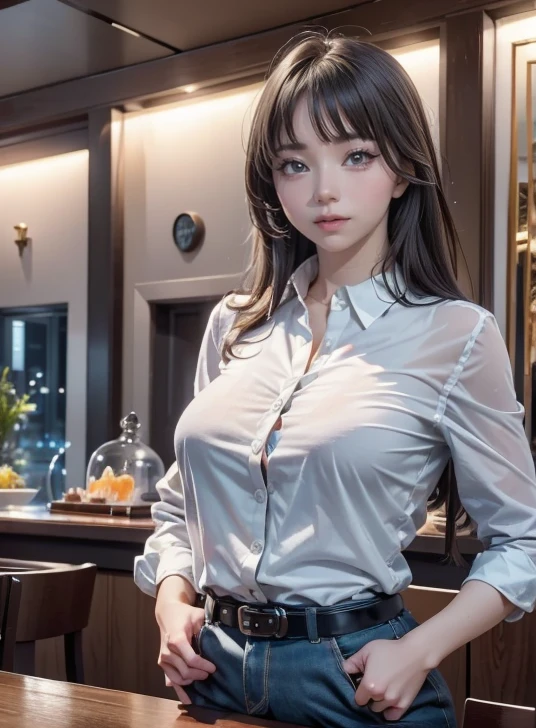 One guy,(8K, RAW photo, Photorealistic:1.25) ,( Gloss on lips, eyeslashes, gloss face, Glossy glossy skin, best qualtiy, 超高分辨率, depth of fields, color difference, Caustics, Wide light, naturalshadow, Kpop idol)Sit at home,big white legs,European style,big assa,huge tit,huge tit,huge tit,Exposed breasts,Dress revealingly,sliver long hair,Raised sexy