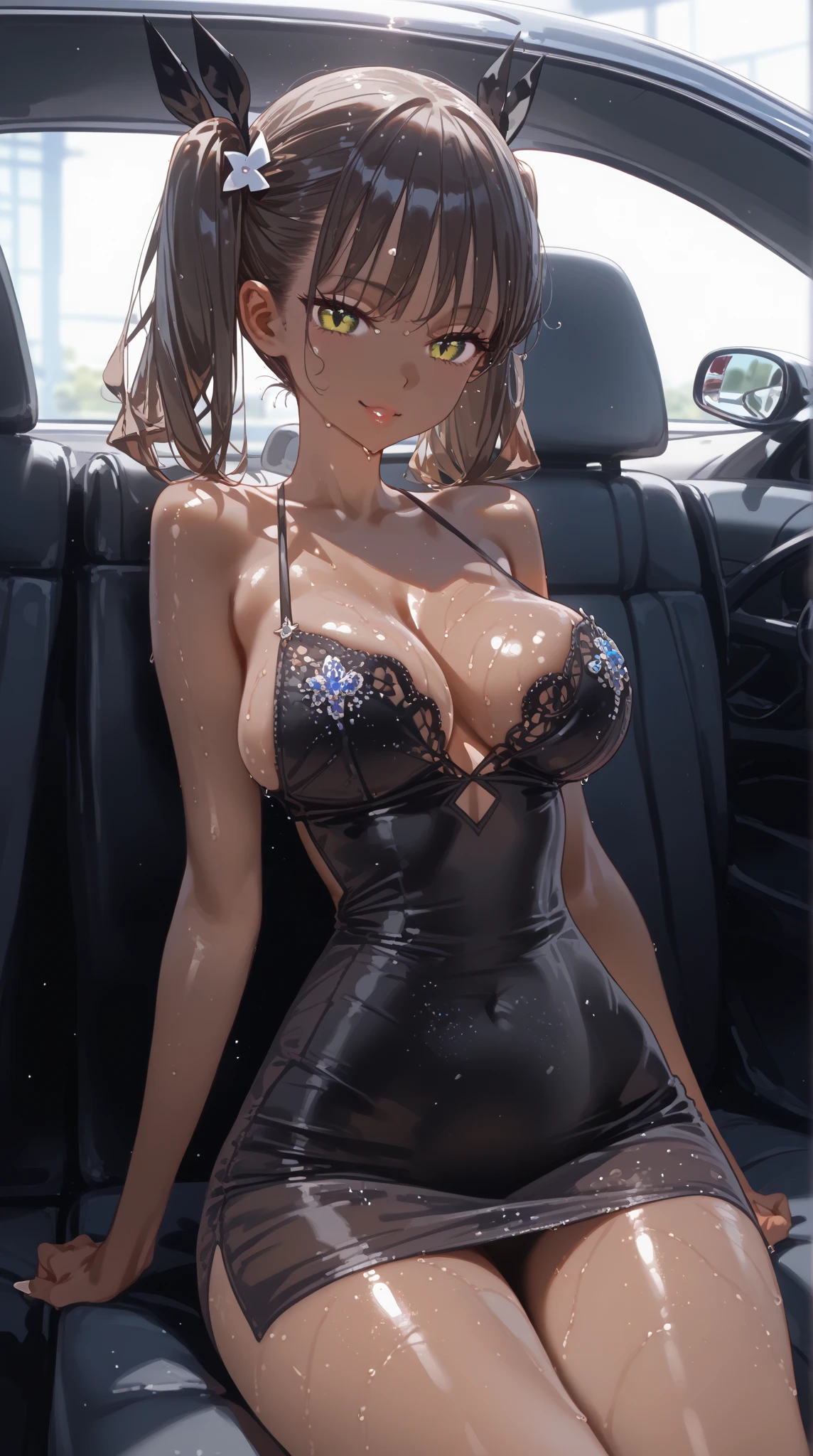 (one VW beetle),

BREAK

nsfw:1.6, body has two arms, two legs and one head, (Each hand and toe have five fingers),Top quality:1.2, best quality:1.6, ultra high resolution, masterpiece:1.5 ,4K, 8K, 32K, detailed lighting, shaders, perfect anatomy, perfect proportions, highly detailed, ultra detailed, super detailed:1.2, perfect eyes, perfect face, very delicate and beautiful, illustration, sharp focus, very beautiful and detailed anime face, very detailed eyes, cute:1.4,  impressionistic:1.2, blurred background, accurate depiction of arms and hands:1.4, accurate depiction of foot:1.4, Accurate human skeleton drawing:1.4, Anatomically correct human body:1.4,sexually attractive body:1.2,

BREAK

 (Gorgeous young white American girl),(beautiful blue-green eyes:1.3),(Perfect proportions:1.5),(thin waist:1.2),(slender body:1.4),(beautiful big breast:1.2),(pink small nipples ),(beautiful buttocks:1.2),(wet body:1.3),(soap bubbles on her body:1.1),(sorking wet hair:1.4),(trimmed pubic hair:1.2),

BREAK 

(Beautiful pale white blonde hair:1.4),(ponytail hairstyles  :1.2),(bangs swept to the side and showing forehead:1.4),

BREAK 

(smile:1.2), (natural makeup),(perfect beautiful face:1.2),(perfect white teeth),(looking away:0.7),

BREAK  

(Naked:1.5) ,( very realistic depiction of skin texture:1.4),(pale skin:1.3),

BREAK 
(Leaning on the car  :1.2),(bust up shot:0.8), (profile:0.6),BREAK (white choker:1.3),(necklace, bresslet , anklet:1.3),


BREAK 
(Perfect hands and fingers),(perfect white balance),(perfect contrast:1.3),(sunny day:1.3),(perfect front lighting:1.4),