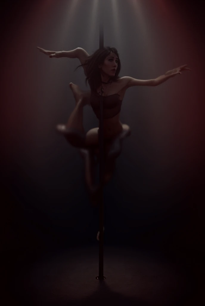 gangle, mask, ribbon, sad, tears, humanoid, female, solo, simple, arms, legs, 3d, source, floating, red theme