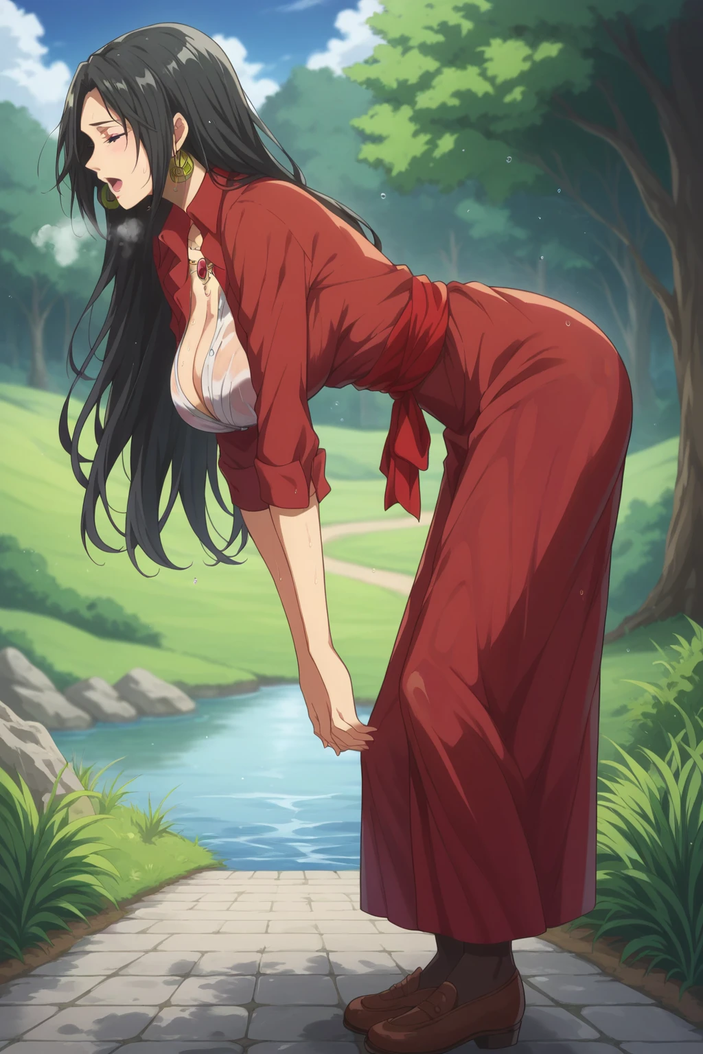 Sfw, erotic, source_anime, (1girl), (solo), perfect lighting - SeaArt AI