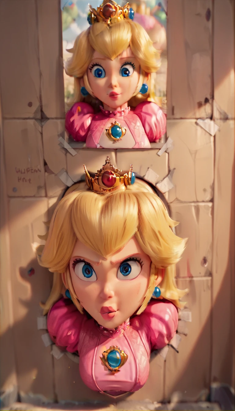 Princess Peach, Stuck-in-Wall/Glory Wall,