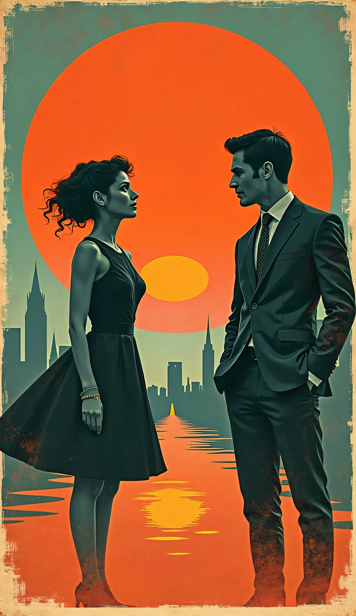 suggests using a silhouette of a boxer and a singer, which might be more fitting for the book's 1940s setting. The photos currently used in the design are of modern women, but her book is set in the 1940s.