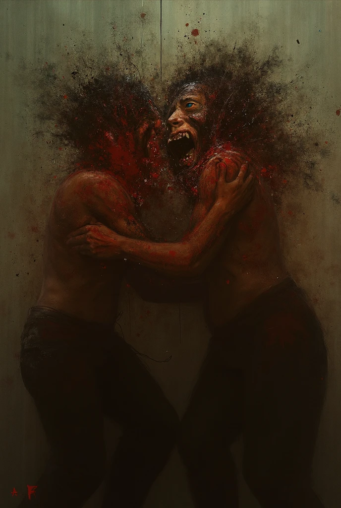 Woman possessed by a Ouija board, obra maestra inspirada en hellraiser, h. p. Lovecraft y Evil Dead 2013, Cuerpo completo realista ((hard body piercing)) Photograph of two young zombies served and skinny, sin ropa, with satanic signs on the naked body, La tabla Ouija pintada en el cuerpo , Two young zombies served with, Cuerpos perforados ((Two skinny young naked young servados zombies servados, cuerpo entero perforado)), decomposition, Decomposing dark black body fluid, Definition of 12k, cuerpo completo de dos hermosos ,hermoso,joven,delgado,desnudo,horripilante,asustadizo,ser,zombi,psycho,monstruo,......bat,joven,with translucent,pale,Fanciful rhinestones. piel de zombi servado oscuro acurrucado cerca con , Decomposing blue-black liquid body with perforation, pintura facial muy intrincada y aterradora, Fully perforated body paint with dark liquid, Detailed dark liquid from Fantasser coming out of the eyes, Preserved zombie bright and strange, emo flaco, azul claro y verde claro cabello oscuro y aterradora sonrisa azul servada, Dark and gloomy scene in a very creepy haunted house, ultra detallado ((Arte oscuro)), pantano del horror, Vista de cuerpo completo, de pies a cabeza, UHD