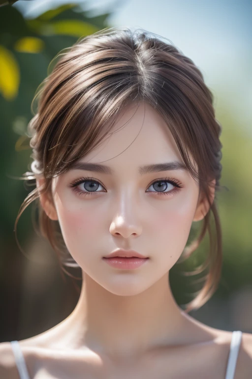 8k, best quality, Masterpiece , super high resolution, ( realism: 1.4), Original photo, ( realistic skin texture : 1.3), ( Film Grain: 1.3), 1 girl , Beautiful Face Details, Masterpiece , best quality, Top Body High Quality Photo Stretched ,