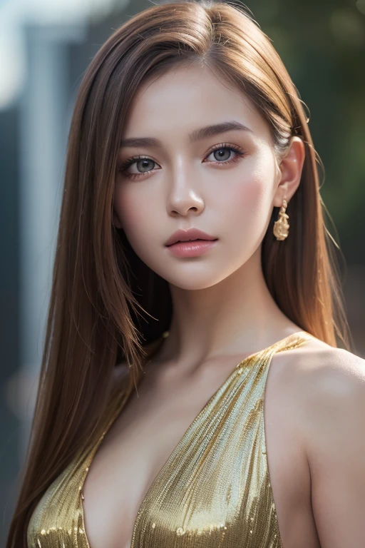 8k, best quality, Masterpiece , super high resolution, ( realism: 1.4), Original photo, ( realistic skin texture : 1.3), ( Film Grain: 1.3), 1 girl , Beautiful Face Details, Masterpiece , best quality, Top Body High Quality Photo Stretched ,