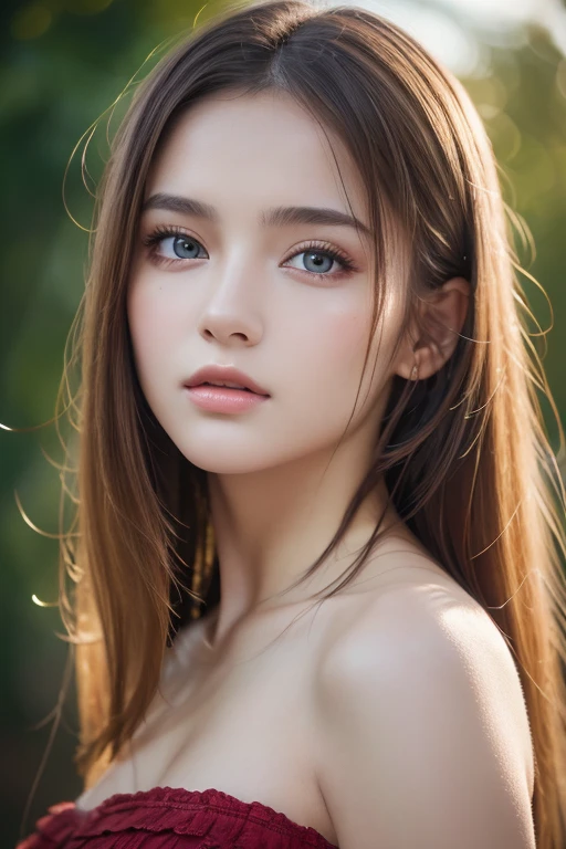 8k, best quality, Masterpiece , super high resolution, ( realism: 1.4), Original photo, ( realistic skin texture : 1.3), ( Film Grain: 1.3), 1 girl , Beautiful Face Details, Masterpiece , best quality, Top Body High Quality Photo Stretched ,