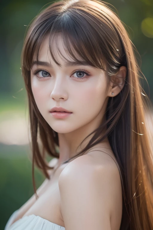 8k, best quality, Masterpiece , super high resolution, ( realism: 1.4), Original photo, ( realistic skin texture : 1.3), ( Film Grain: 1.3), 1 girl , Beautiful Face Details, best quality, Top Body High Quality Photo Stretched ,