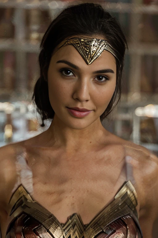 Girl with big tits and awesome pussy in photo looks at viewer 8k detailed perfect nudes beautiful face ,sonrisa coqueta y sexy, wonder woman Gal Gadot 