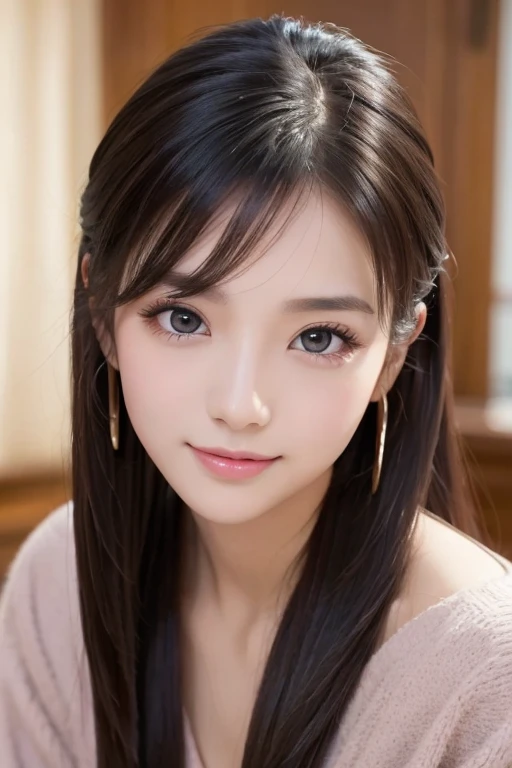 masterpiece, Highest quality, 8k, Blushed, (Upper Body:1.4), White camisole, beautiful girl, Cute Face, Looking at the audience, smile, Surreal, High resolution, photo shoot, High resolution, chromatic aberration, Sharp focus, High resolution, Face Light, Dynamic Lighting, Cinema Lighting, Professional Shadow, , Most detailed, Very detailed, Very detailedな, finely, Real Skin, Delicate features, Detailed face and eyes, Sharp pupils, Small breasts、23 years old、Hotel、twintails、sheer、cardigan